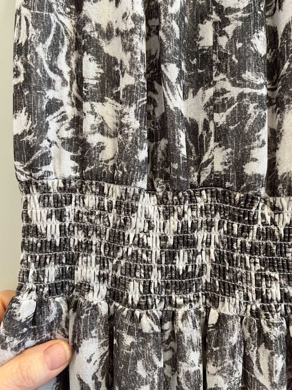 All Saints Nylah Rosa Sleeveless Floral Maxi Dress in Gray and White - Picture 13 of 16